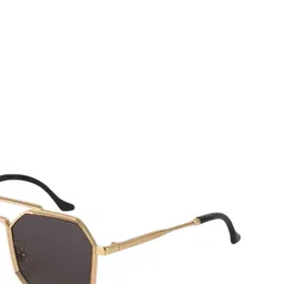 SPADEACES Unisex Other Sunglasses with UV Protected Lens GOLD BLACK HEXAGUN -285 image 4
