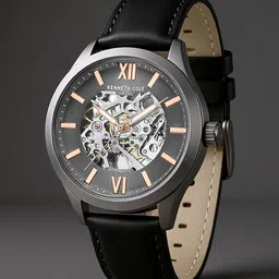 Kenneth Cole Men Round Dial & Leather Straps Analogue Watch KCWGX0103802MNW-picture-25