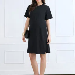 MomToBe Short Sleeves Cotton Maternity T-shirt Dress-picture-19
