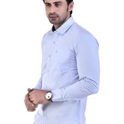 SQS Men Solid Casual Shirt image 2