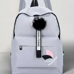 JAISOM Women Solid Medium Backpack with Earphone Gate-picture-15