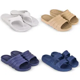 Feel alive Men Set of 4 Solid Casual Flip Flops-picture-10