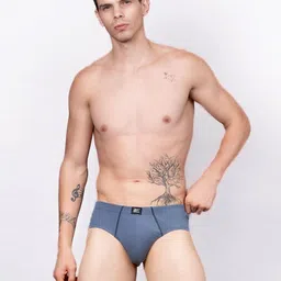 Reebok Pack Of 3 Low Rise Anti bacterial Cotton Basic Briefs image 3