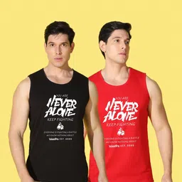 WOOSTRO Men Typography 2 Printed Slim Fit T-shirt image 4