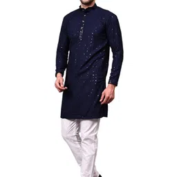UNLIMITED Men Embellished Sequinned Kurta image 4