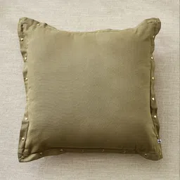 Home Centre Nuqta Stoneveil Olive Green Embellished Pre-Filled Square Cushion-picture-27