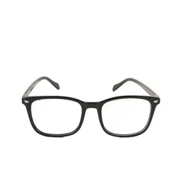 BAYBERRY Unisex Clear Lens & Black Square Sunglasses with image 4