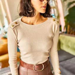 Olalook Women Ribbed Cotton Top-picture-18