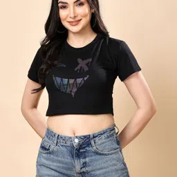 CORSICA Print Cotton Crop Top-picture-10