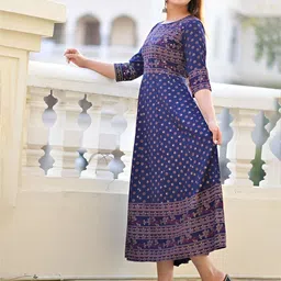 TOP 2 BOTTOM Print A-Line Maxi Dress image 2