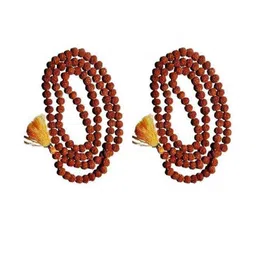 Divine souvenirs Unisex Set Of 2 Rudraksha Beaded Minimal Chains-picture-32