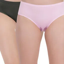 ORLIZEA Set Of 2 Women's Cotton Blend Hipster Briefs-picture-20