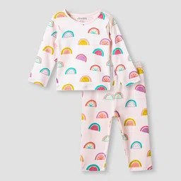 Juniors by Babyshop Girls Printed Cotton Night Suit-picture-22