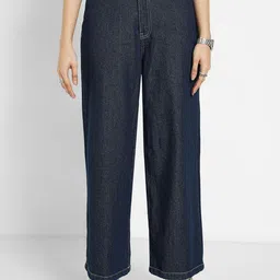 SF JEANS by Pantaloons Women Wide Leg Mid-Rise Jeans-picture-19