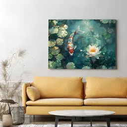 Eurotex Green & Orange Canvas Birds and Animals Wall Paintings-picture-20