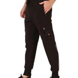 UZARUS Men Regular-Fit Cotton Joggers image 3