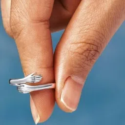 TheVineGirl Silver Adjustable Hug Ring-image-15