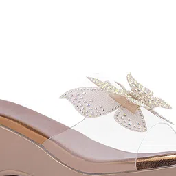 Froh Feet Women Embellished Synthetic Platform Regular Wedges Heel image 3