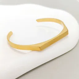 FIMBUL Unisex Antique Gold-Plated Cuff Bracelet image 2