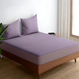 wakefit Lavender Breathable Bamboo Single Fitted Hypoallergenic Mattress Protector-image-82