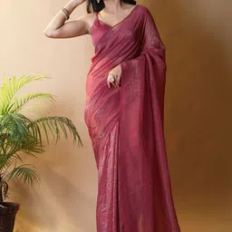 VidiRna Woven Design Zari Tissue Designer Saree image 2