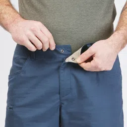 quechua Men Light Cargo Shorts Abyss Blue - NH500 image 4