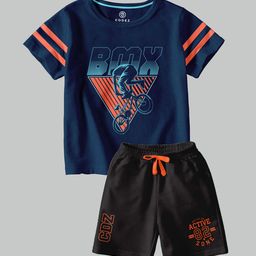 CODEZ Boys Printed T-shirt with Shorts-picture-7