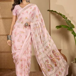 all about you Floral Brasso Saree image 5