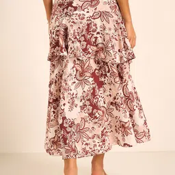 Honey by Pantaloons Printed Flared Midi Skirt image 3