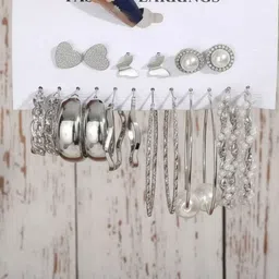 DressBerry Geometric Hoop Earrings image 2