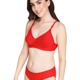 Liigne Women Pack Of 3 Everyday Lightly Padded Bra Pure Cotton Lingerie Set image 5