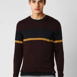 Van Heusen Sport Men Colourblocked Pullover Sweater image 1