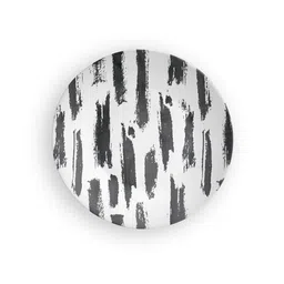 quirk india Multicolour Black Line Scribble Decorative Wall Plate image 2