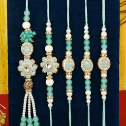 asidea Brother Green Rakhi Gift set image 1