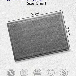 Athom Living 2-Pcs Green & Brown Masha & Bear Printed Anti-Skid Doormat image 3