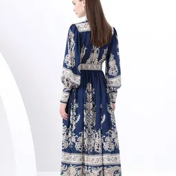 JC Collection Women Ethnic Motifs Printed Fit and Flare Maxi Dress image 5