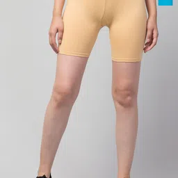 Attire Zone Women Skinny Fit Low-Rise Running Sports Shorts-image-83