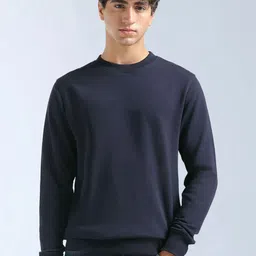 SZN Men Solid Round Neck Long Sleeves Sweatshirt-image-53