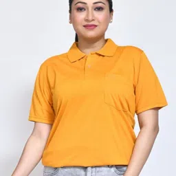 RAPL Women Polo Collar Pockets T-shirt-picture-16