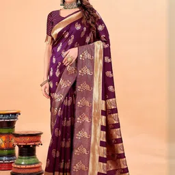 Moda Rapido Ethnic Motifs Zari Pure Silk Handloom Banarasi Saree-picture-29