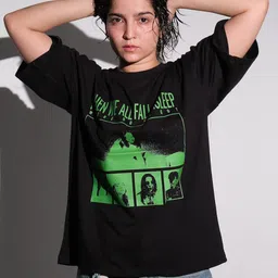 TheBTclub Men Printed Drop-Shoulder Sleeves Activchill T-shirt image 3