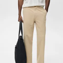 MANGO MAN Regular Fit Cotton Linen Casual Jeans-picture-45