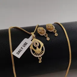 V.K.PAYAL.JEWELLERY Gold-Plated Artificial Stones Studded Jewellery Set-picture-42