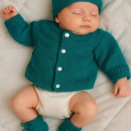 LeafBird Infant Pack Of 4 Pure Wool Baby Apparel Gift Set-picture-10