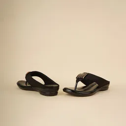 Rubeezz Women Open Toe T-Strap Flats image 2
