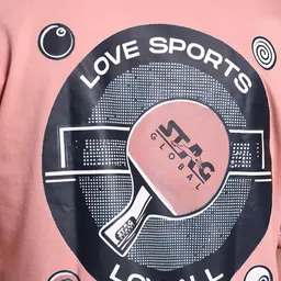 STAG GLOBAL Men Typography Printed 3D Fit Cotton T-shirt image 3