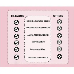 Filymore Pink 244 TC Double Bedsheets Set 2.41 m x 2.28 m image 5