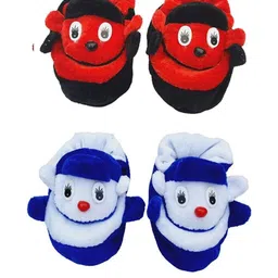 LMN CHILD CARE Kids-Unisex Multicoloured Cotton Booties-picture-19
