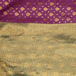 jayant creation Purple Art Silk Barasi Sarees image 4