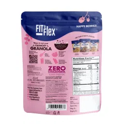 Fit And Flex Baked Granola Breakfast Cereal - Happy Berries - 450g | Pack of 2 image 2